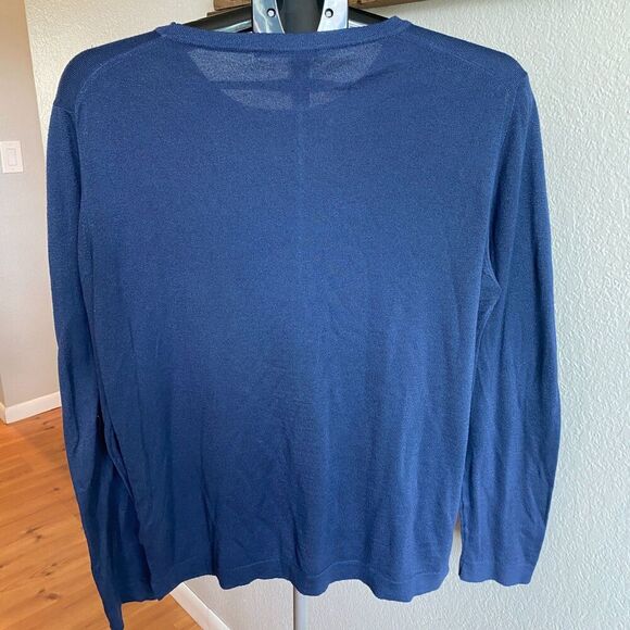 Fly3 Softly Crew Bamboo Cotton Cashmere Made in Italy Crewneck Sweater Size M/48 - Picture 2 of 5